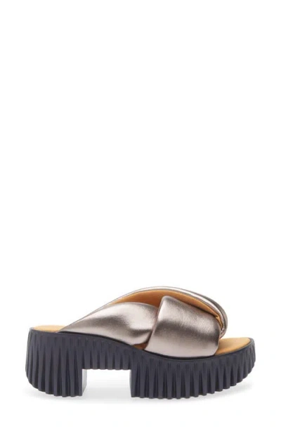 4ccccees Plia Anda Platform Sandal In Silver