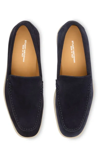 Stuart Weitzman Don Loafer In Blue