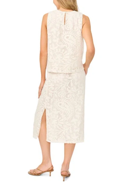 Halogenr Halogen(r) Lace Pull-on Midi Skirt In Neutral