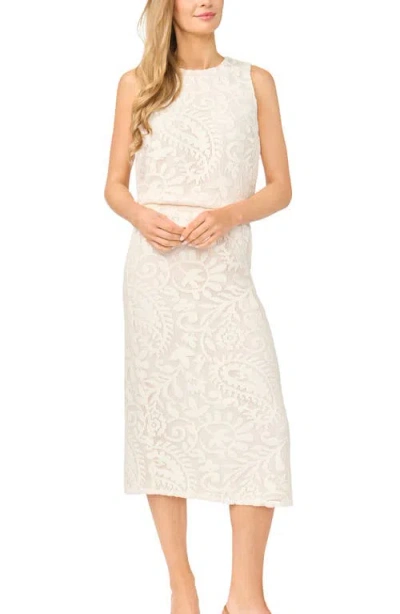 Halogenr Halogen(r) Lace Pull-on Midi Skirt In Neutral