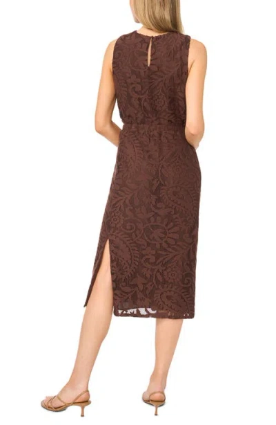 Halogenr Halogen(r) Lace Pull-on Midi Skirt In Brown