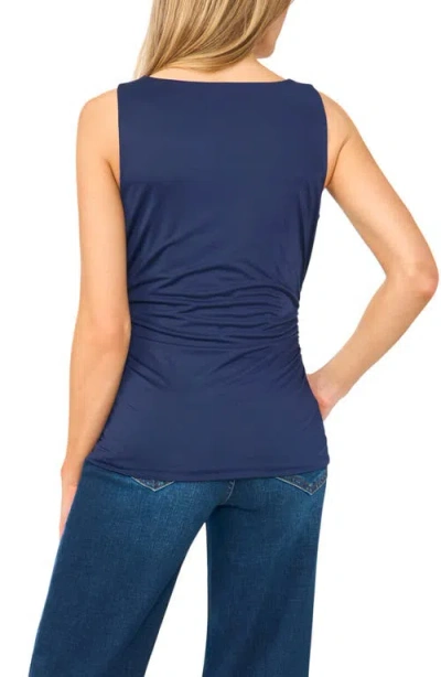 Halogenr Halogen(r) Ruched Compression Tank In Blue