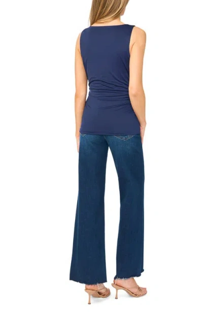 Halogenr Halogen(r) Ruched Compression Tank In Blue