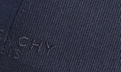 Givenchy Embroidered Logo Adjustable Baseball Cap In Blue