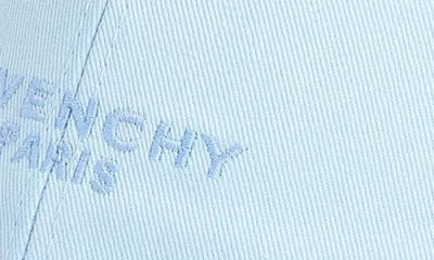Givenchy Embroidered Logo Adjustable Baseball Cap In Blue