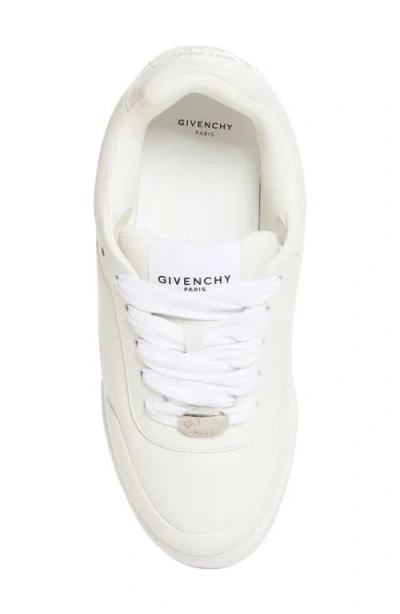 Givenchy White Yard Leather Sneakers In White