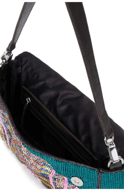 Staud Timmy Convertible Shoulder Bag Conch Shell In Blue