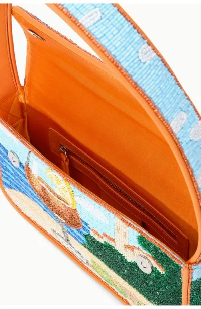Staud Tommy Beaded Shoulder Bag In Multi