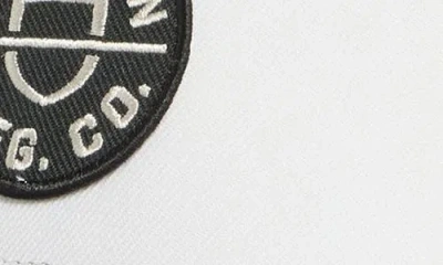 Brixton Crest X Mp Snapback Baseball Cap In White