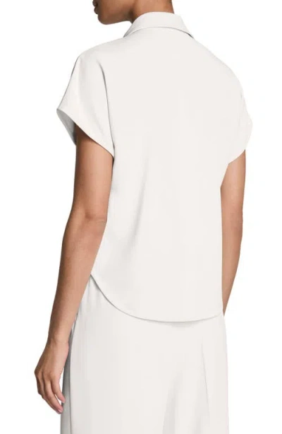 Spanx ® Oversize Short Sleeve Collared Shirt In White