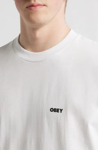 Obey Make Art Not War Graphic T-shirt In Multi