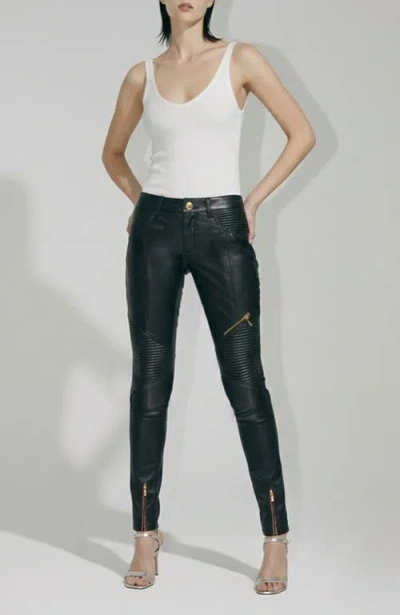 As By Df Sam Stretch Leather Pants In Black