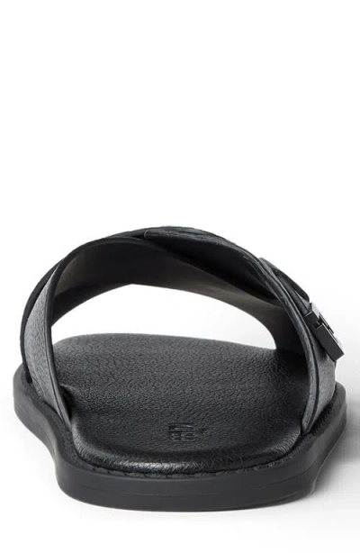 Fendi Crossed X-strap Calfskin Slide Sandals In Multi