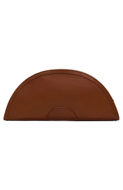 Hammitt Shelley Clutch Sienna Flora Brushed Gold In Brown