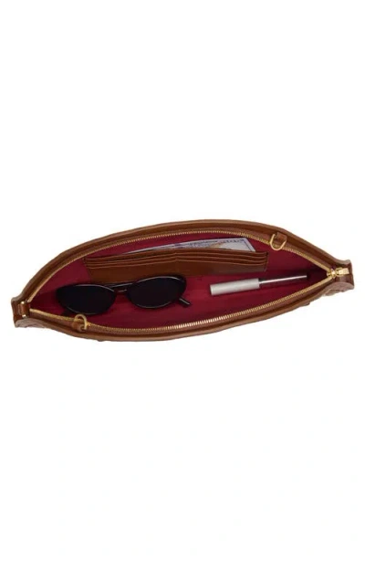 Hammitt Shelley Clutch Sienna Flora Brushed Gold In Brown