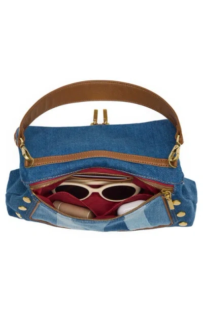 Hammitt Medium Beverly Denim Shoulder Bag In Blue
