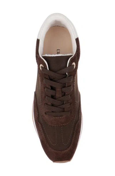 L'agence Deepa Mixed Media Running Sneaker In Multi