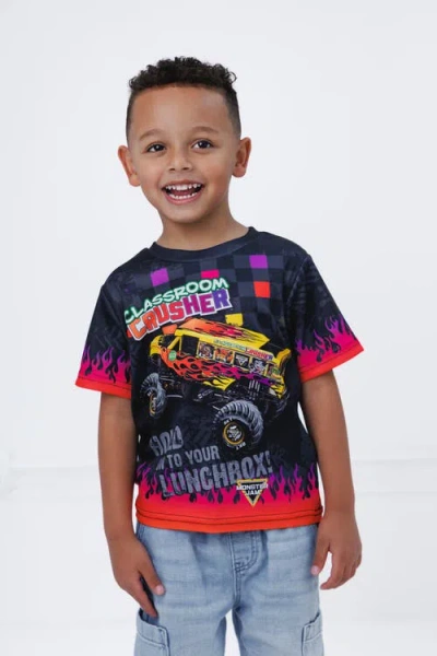Monster Jam Athletic Jersey Graphic T-shirt In Black