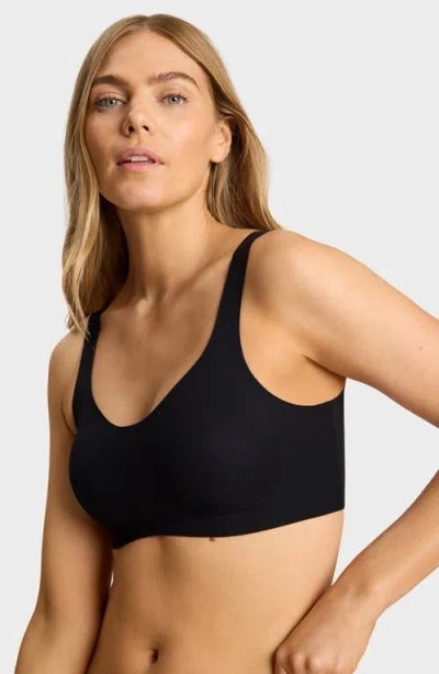 Commando Soft Support Rib Bralette In Black