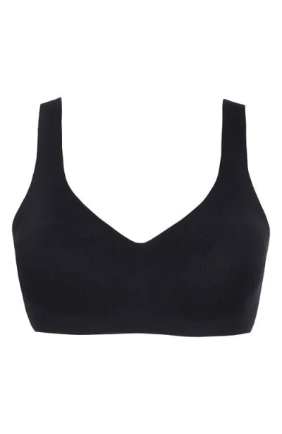 Commando Soft Support Rib Bralette In Black