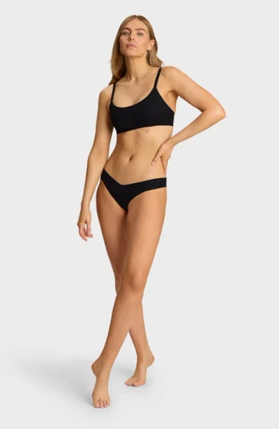 Commando Rib Bralette In Black