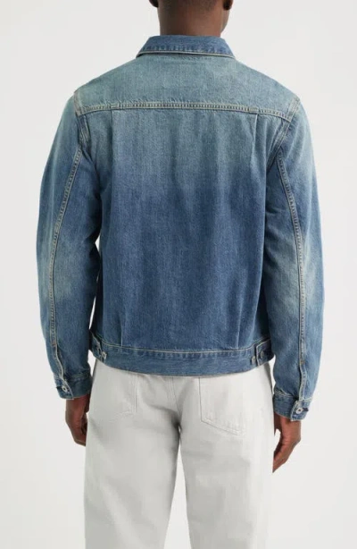Ag Sid Denim Trucker Jacket In Blue