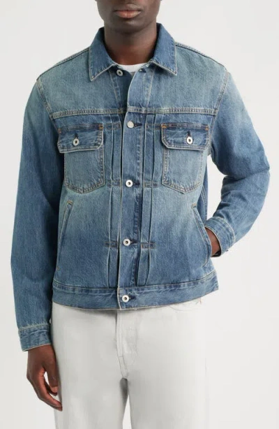 Ag Sid Denim Trucker Jacket In Blue