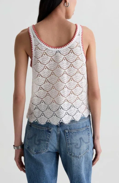 Ag Bianca Openwork Tank In Neutral