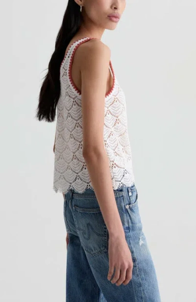 Ag Bianca Openwork Tank In Neutral