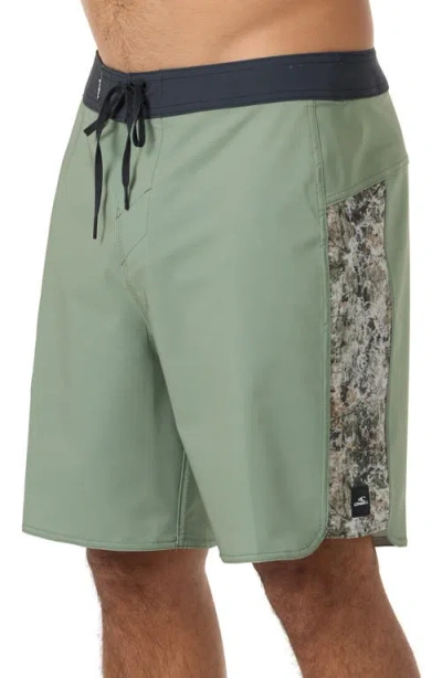 O'neill Hyperfreak Tech Panel Board Shorts In Green