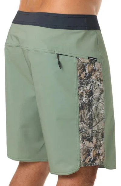 O'neill Hyperfreak Tech Panel Board Shorts In Green
