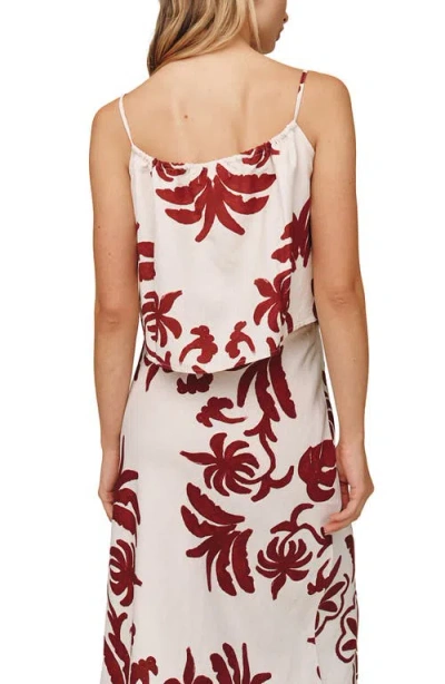 Bella Dahl Tie Front Camisole In Multi