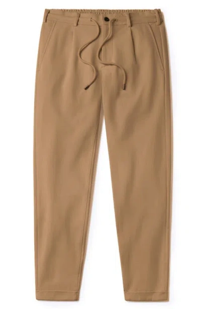 Cuts Soho Crop Drawstring Pants In Brown