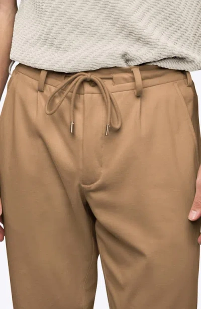 Cuts Soho Crop Drawstring Pants In Brown