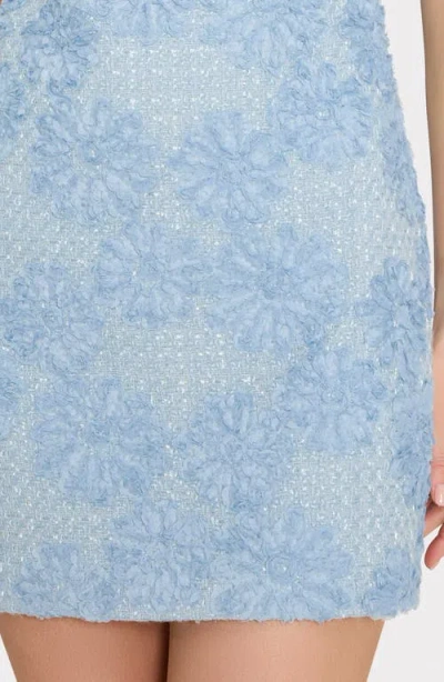Milly Illy Ivette Tweed Mini Dress In Blue