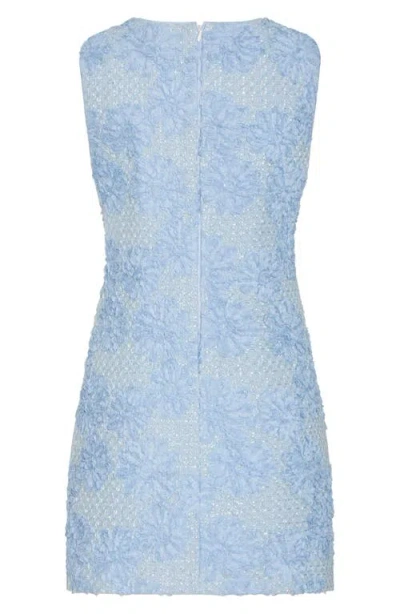 Milly Illy Ivette Tweed Mini Dress In Blue