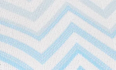 Milly Kaira Metallic Stripe Sweater In Blue