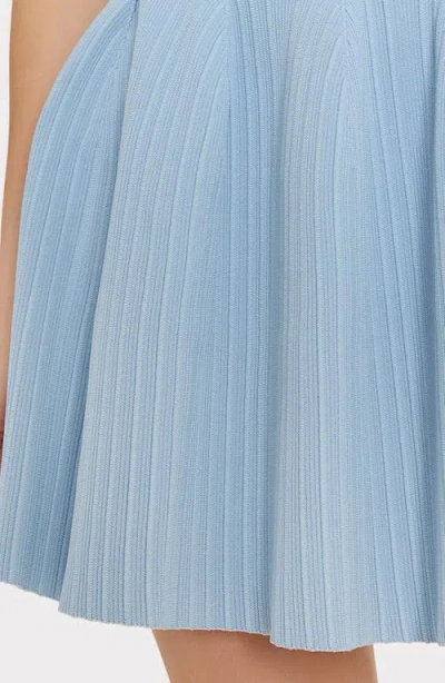 Milly Illy Marea Knit Mini Dress In Blue