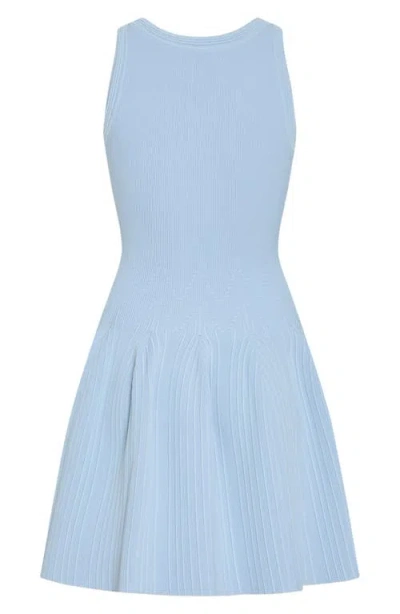Milly Illy Marea Knit Mini Dress In Blue