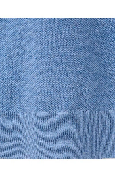 Mango Fine Knit T-shirt In Blue