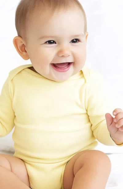 Butterblu Blake Assorted 5-pack Long Sleeve Organic Cotton Bodysuits In Multi
