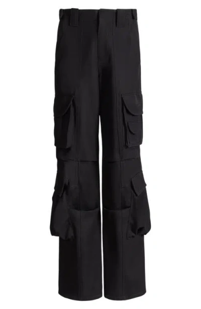Balmain Wool Twill Cargo Pants In Multi