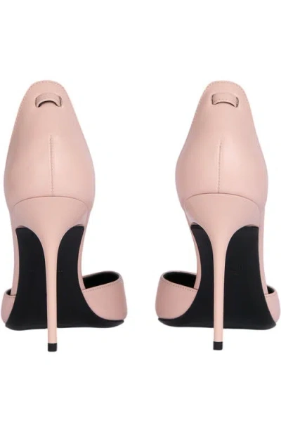 Balmain Sync Leather Stilettos With Pointed-toe In Pink