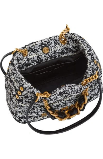 Balmain Small Soft 1945 Tote Bag In Tweed In Multi