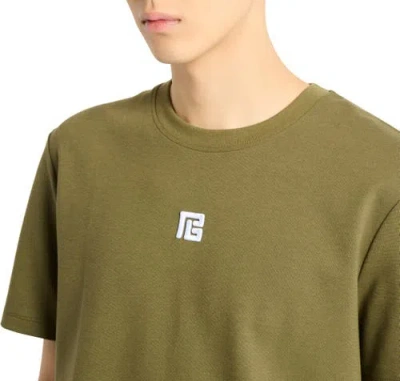 Balmain Printed  Bloom T-shirt In Green