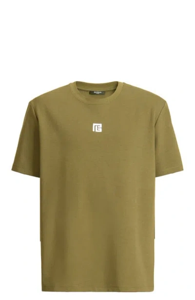 Balmain Printed  Bloom T-shirt In Green