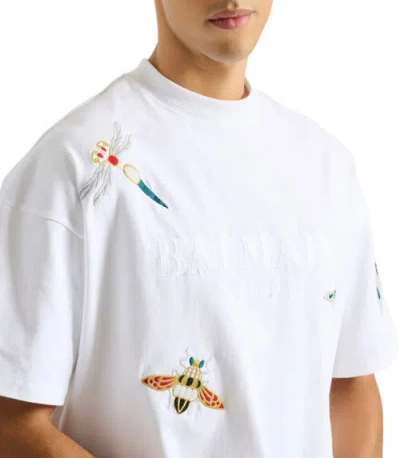 Balmain Insect T-shirt In White