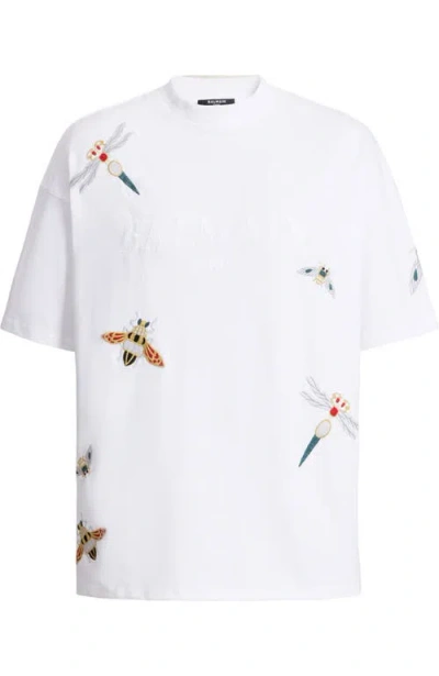 Balmain Insect T-shirt In White