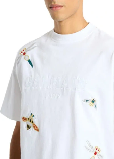 Balmain Insect T-shirt In White