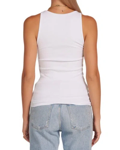 Lauren Moshi Esmerelda Lightning Tiger Tee In White